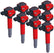 MSD MSD Ignition Coil - Blaster - Ford 5.0L Coyote - Red - 8-Pack 82488