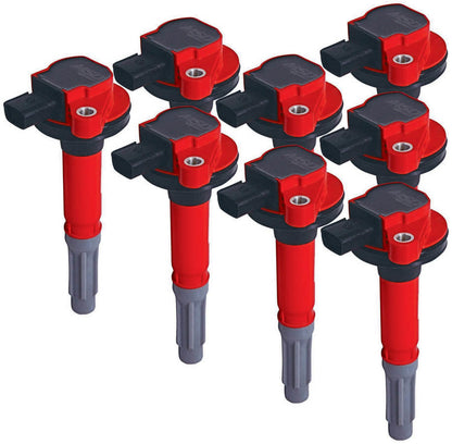 MSD Blaster Ignition Coil, Ford 5.0L Coyote, Red, 8-Pack | 82488