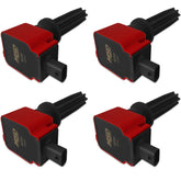 MSD MSD Ignition Coil - Ford EcoBoost - 2.0L/2.3L L4 - Red - 4-Pack 82594