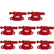 MSD MSD Ignition Coil - Blaster Series - LS2/LS3/LS4/LS7/LS9 Engines - Red - 8-Pack 82658