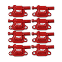 MSD Coil Red Square GM V8 2014-Up 8pk 82668
