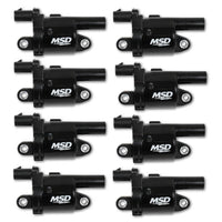 MSD MSD Ignition Coil - Blaster Series - Gen V GDI Engine - Black - 8-Pack- Round 826883