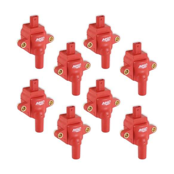 MSD Coil Ford Godzilla 7.3L 8-Pack Red 82838