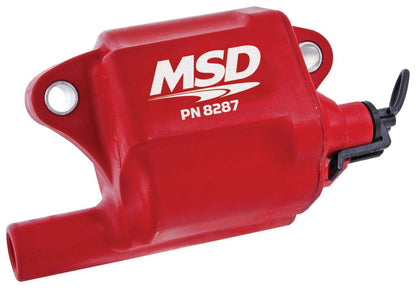 MSD Ignition Coil, Pro Power Red, for GM LS2/LS7 Engines | 8287