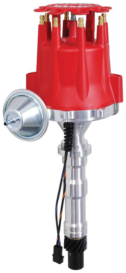 MSD Cadillac V8 Pro-Billet Distributor w/Vacuum Advance, Magnetic Pickup | 8363