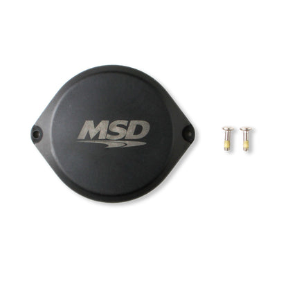 MSD COP Blank Cap, Black, For Pro-Billet Dual Sync Distributors | 84323