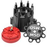 MSD Distributor Cap & Rotor Kit Chevy V8 HEI Black 84336