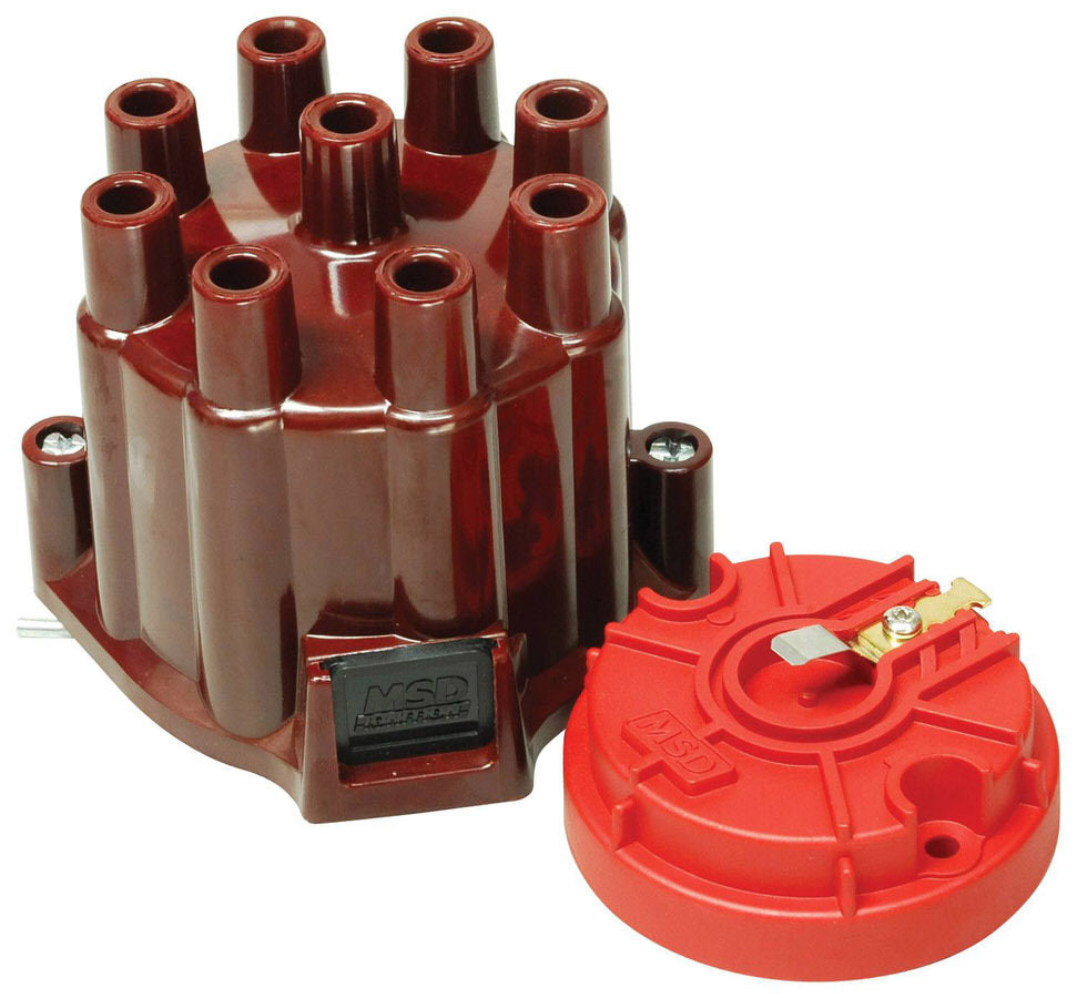 MSD Dist. Cap & Rotor Kit - MSD/GM Points Style Cap 8442