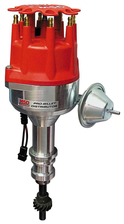 MSD Ford 351W Street Pro-Billet Distributor, Vacuum Advance | 8478