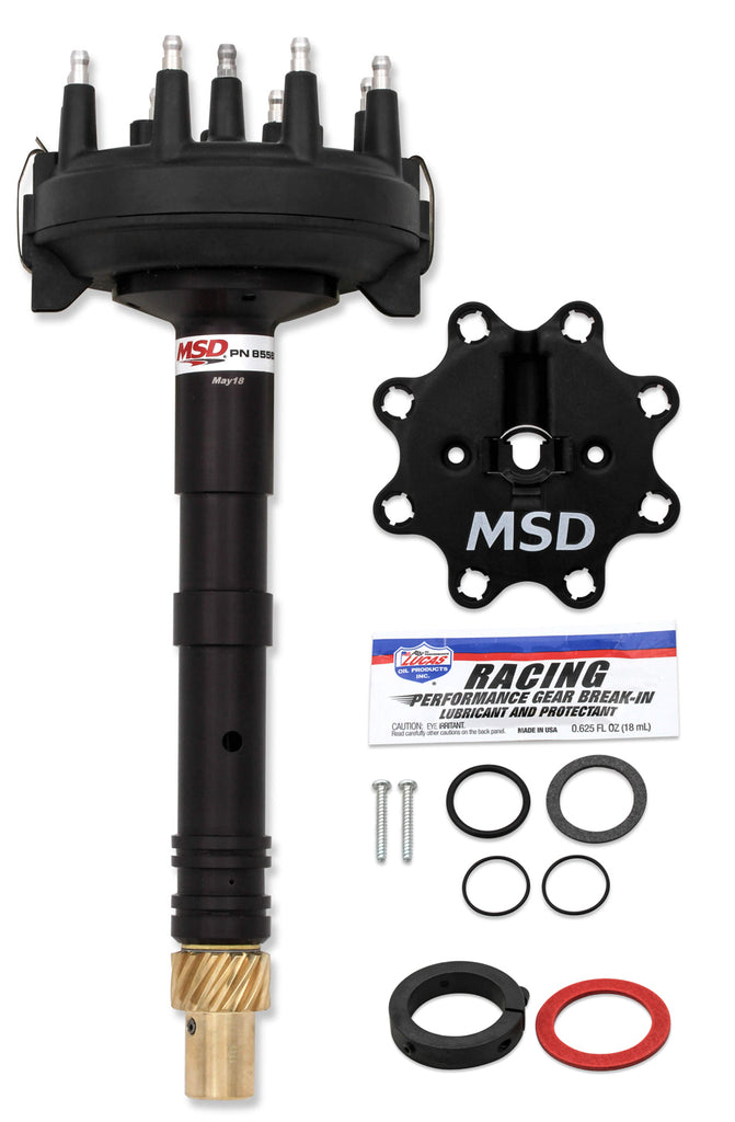 MSD BBC L/P Crank Trigger Distributor - Black 85583