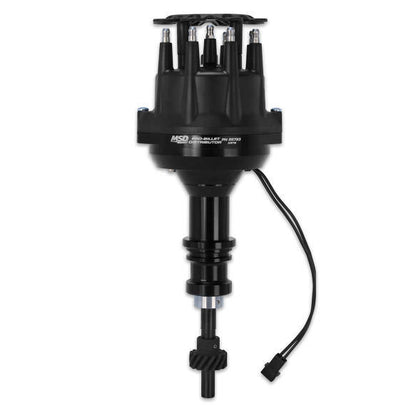 MSD Black Ford 289/302 Pro-Billet Distributor, Small Diameter, Iron Gear, CARB Legal | 85793