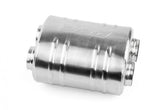 Premium Sound Absorption Muffler Dual 63.5mm (2.5 Inch) T304 stainless steel with straight-through Dual 63.5mm (2.5 Inch) inlet and outlet. Oval Body 220mm (8.66 Inch) x 169mm (6.65 Inch) x 260mm (10.24 Inch) APR