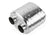 Premium Sound Absorption Muffler Dual 63.5mm (2.5 Inch) T304 stainless steel with straight-through Dual 63.5mm (2.5 Inch) inlet and outlet. Oval Body 220mm (8.66 Inch) x 169mm (6.65 Inch) x 211mm (8.31 Inch) APR