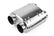 Premium Sound Absorption Muffler Dual 70mm (2.75 Inch) T304 stainless steel with straight-through Dual 70mm (2.75 Inch) inlet and outlet. Oval Body 217mm (8.54 Inch) x 134mm (5.285 Inch) x 210mm (8.27 Inch) APR