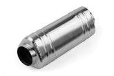 Premium Sound Absorption Muffler 76mm (3 Inch) T304 stainless steel with straight-through 76mm (3 Inch) inlet and outlet. Triangle Body 345mm (13.58 Inch) x 128 mm (5.04 Inch) x 131 mm (5.16 Inch) APR