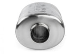 Premium Sound Absorption Muffler 76mm (3 Inch) T304 stainless steel with straight-through 76mm (3 Inch) inlet and outlet. Oval Body 220mm (8.66 Inch) x 169mm (6.65 Inch) x 286mm (11.26 Inch) APR
