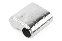 Premium Helmholtz Resonator 76mm (3 Inch) T304 stainless steel with straight-through 76mm (3 Inch) design with offset inlet and outlet. Rounded square body 243mm (9.57 Inch) x 240mm (9.45 Inch) x 110mm (4.33 Inch) with driveshaft indent APR