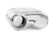 Premium Helmholtz Resonator 76mm (3 Inch) T304 stainless steel with straight-through 76mm (3 Inch) design with offset inlet and outlet. Rounded square body 243mm (9.57 Inch) x 240mm (9.45 Inch) x 110mm (4.33 Inch) with driveshaft indent APR