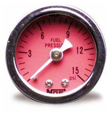 Load image into Gallery viewer, NOS/Nitrous Oxide System 0-15 Fuel Pressure Gauge 15900NOS