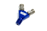 NOS/Nitrous Oxide System Specialty Y Fitting, Flare Jet To 1/8" NPT, Blue 17255NOS