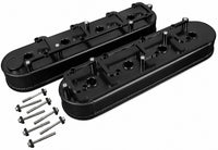 CVF Racing LS Fabricated Valve Covers w/ Coil Bracket, Stealth Black