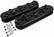 CVF Racing LS Fabricated Valve Covers w/ Coil Bracket, Stealth Black