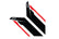 Sideburns Fender Decal Black APR / Red Stripe APR