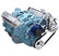 CVF Racing Polished Pontiac serpentine conversion kit, Power Steering & Alternator, PONT-SERPENTINE-PS-EWP