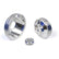 CVF Racing polished Pontiac 2-groove pulley kit, high flow, PONT2KIT-HF