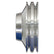 CVF Racing polished Pontiac 2-groove water pump pulley, PONT2WP-S