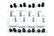Ceramic Spark Plug Boot Kit 90-Deg 8pk White 8501HT-8