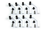 Ceramic Spark Plug Boot Kit 45-Deg 8pk White 8503HT-8