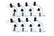 Ceramic Spark Plug Boot Kit 45-Deg 8pk White 8503HT-8