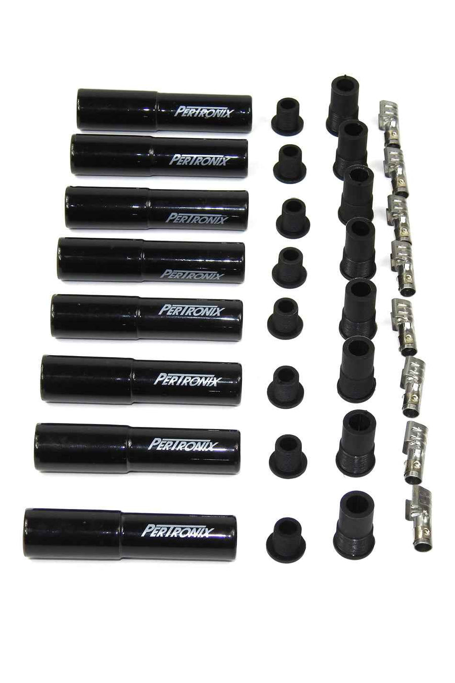 Ceramic Spark Plug Boot Kit Straight 8pk Black 8562HT-8