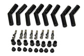 Ceramic Spark Plug Boot Kit 45-Deg 8pk Black 8563HT-8