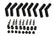 Ceramic Spark Plug Boot Kit 45-Deg 8pk Black 8563HT-8