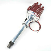 Chevy V8 Billet Marine Dist w/Red Female Cap D200801