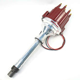 Chevy V8 Billet Marine Dist w/Red Male Cap D200811