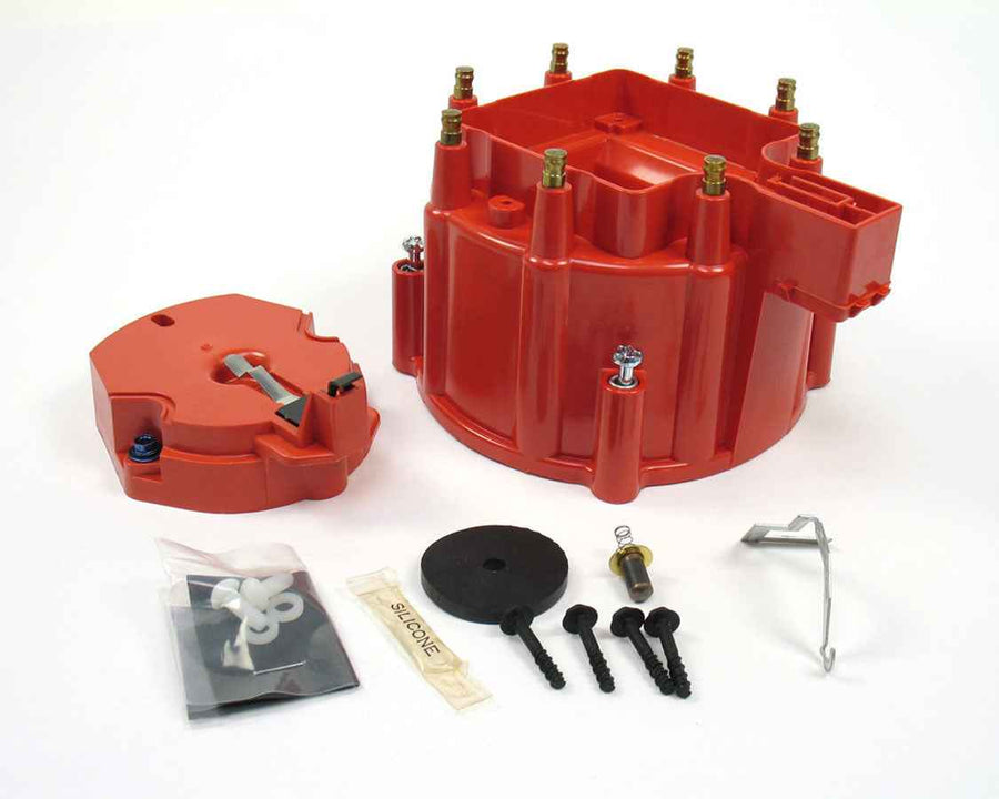 GM V8 Cap & Rotor Kit - Red D4001