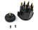 Dist. Cap & Rotor Kit - Black w/Male Tower D600710