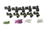 Painless Wiring Weatherpack Connector Kit; 4 Circuit Square Connector Male/Female; 5 Pack; 70464