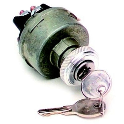 Painless Wiring Universal Ignition Switch; Dash Mounted Ignition Switch w/Two Keys; 80153