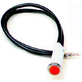 Painless Wiring LED Dash Indicator Light; 5/16 in.; Red; 80204