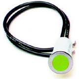 Painless Wiring LED Dash Indicator Light; 0.5 in.; Green; 80210