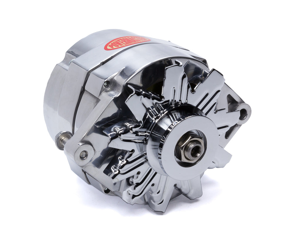 Power Master Alternator GM 10SI  1V- Pulley 100 Amp Polished 67127