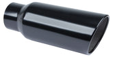 Pypes Performance exhaust Exhaust Tip 5in x 7in 18in Rolled Blk Weld-on EVT507B