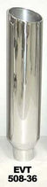 Pypes Performance exhaust Exhaust Stack 5in x 8in 36in L Polished EVT508-36