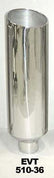 Pypes Performance exhaust Exhaust Stack 5in x 10in 36in L Polished EVT510-36
