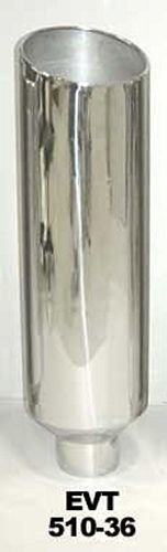 Pypes Performance exhaust Exhaust Stack 5in x 10in 36in L Polished EVT510-36