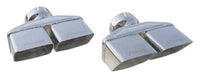 Pypes Performance exhaust Exhaust Tips Slip Fit 3in Dual Rectangle Slant EVT88
